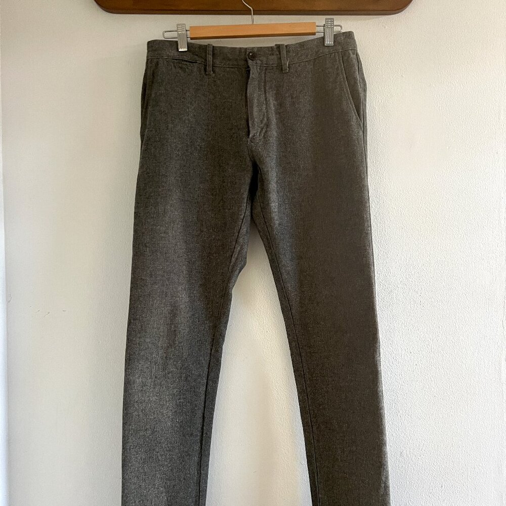 J. Crew 484 Slim-Fit Tapered Chino in Grey-Olive (31 x 32)